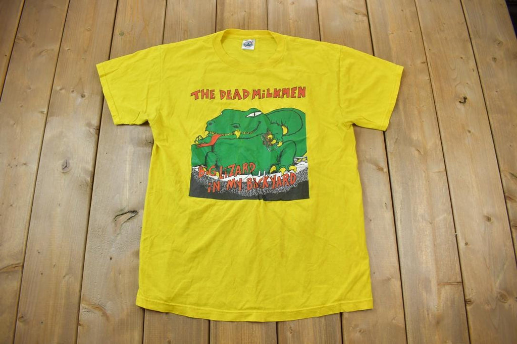 Vintage 1990s The Dead Milkmen Big Lizard In My Backyard Band Tee