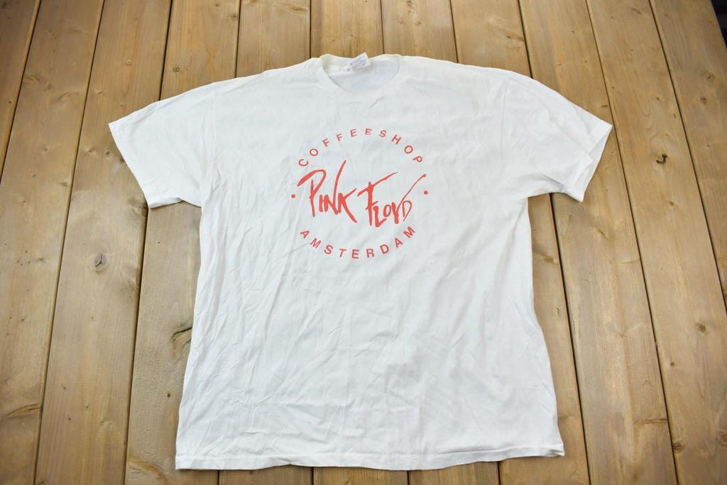 Vintage 1980s Pink Floyd Coffee Shop Amsterdam Band T-Shirt