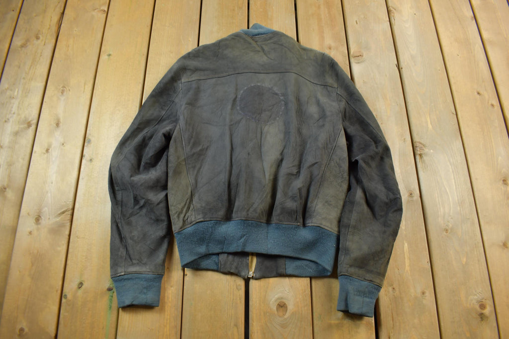 Vintage 1960s CRAFT Sportwear Suede Leather Bomber Jacket
