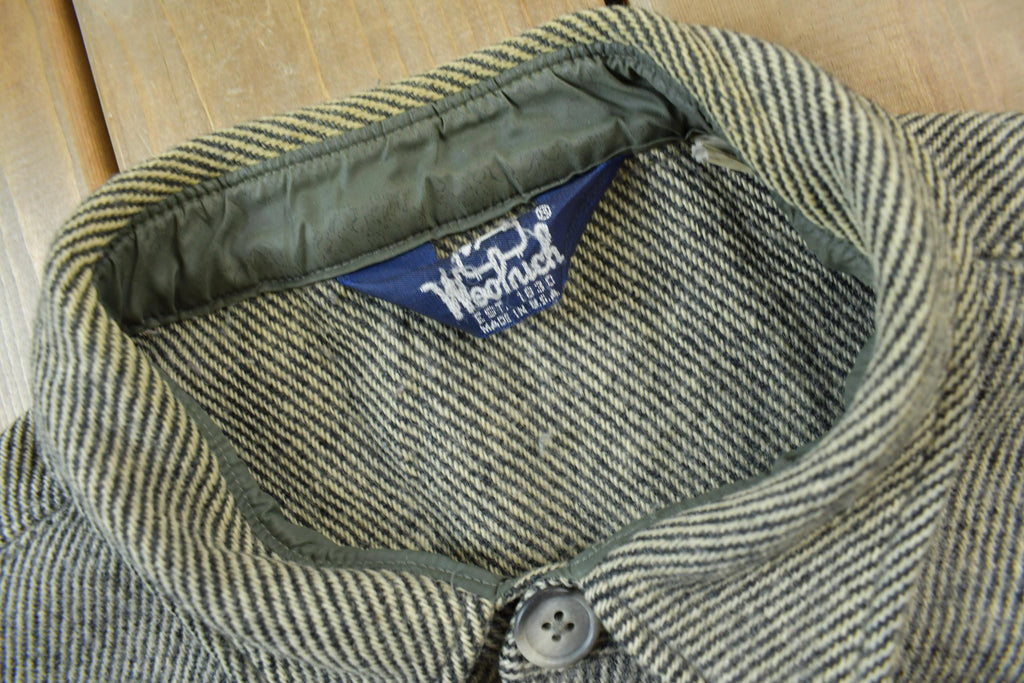 Vintage 1980s Woolrich Gray Button Up Shirt