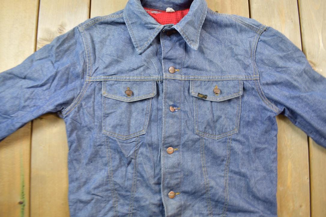 Vintage 1950s Genuine Roebucks Button Up Jean Jacket