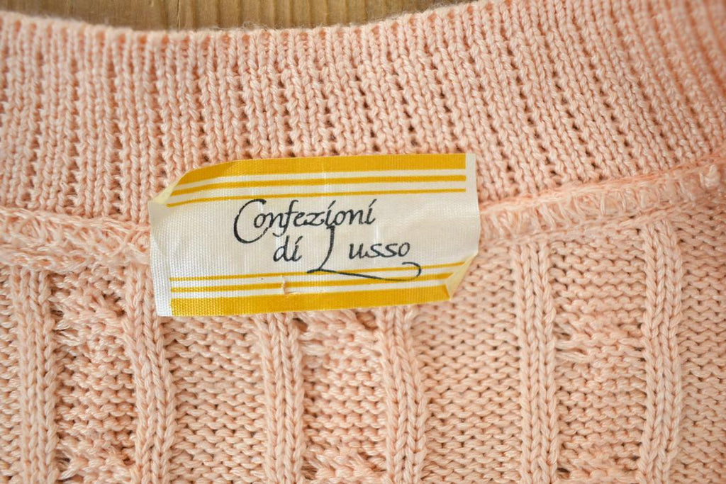 Vintage 1970s Confezioni Di Lusso Knit Cardigan Button Up Sweater Sweater