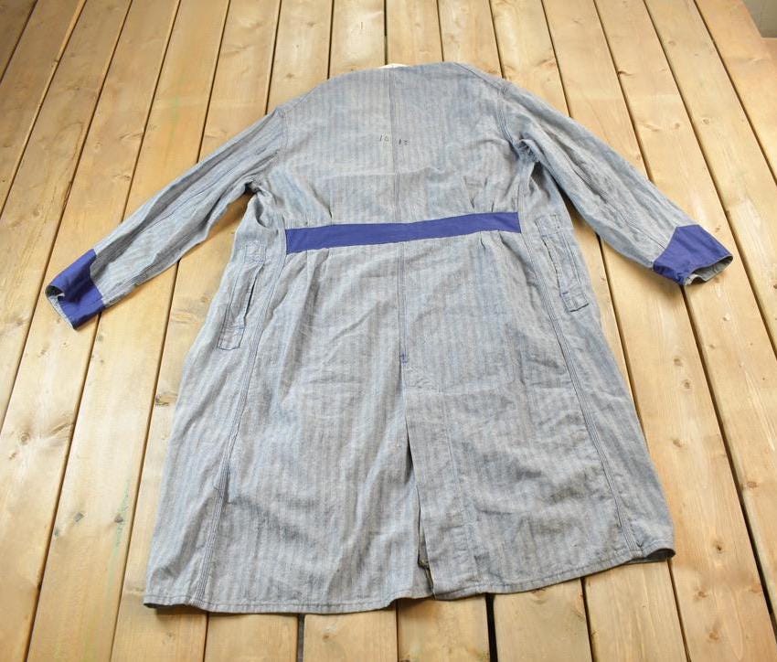 Vintage 1940s 4 Pocket Shop Coat Johnson & Co Go-Pfor 48 Herringbone