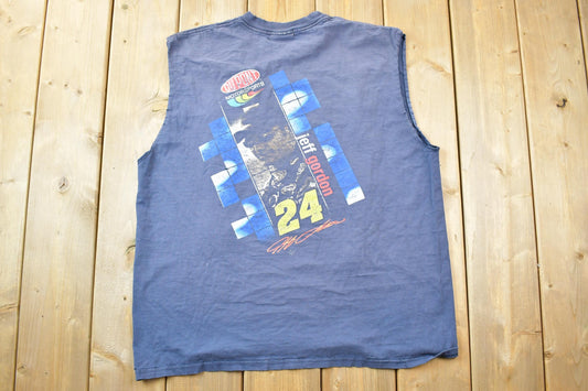 Vintage 1990s Jeff Gordon Dupont Motorsports Tank TopGraphic T-Shirt