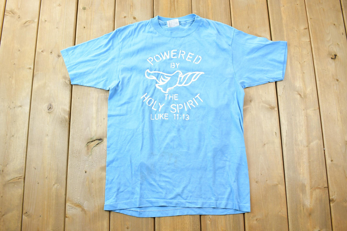 Vintage 1988 Powered By The Holy Spirit Graphic T-Shirt