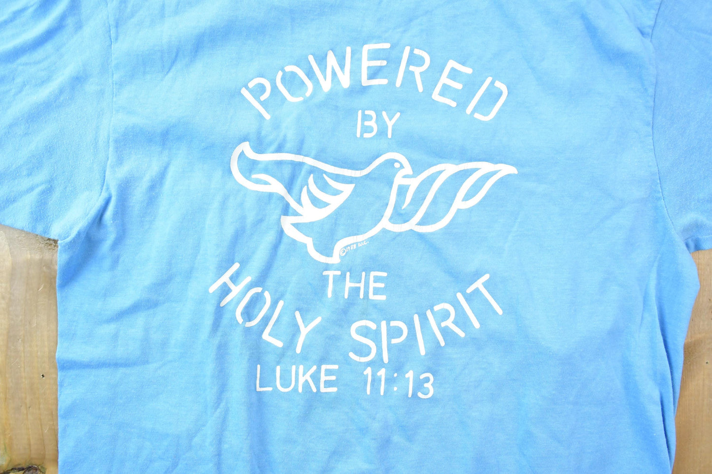 Vintage 1988 Powered By The Holy Spirit Graphic T-Shirt