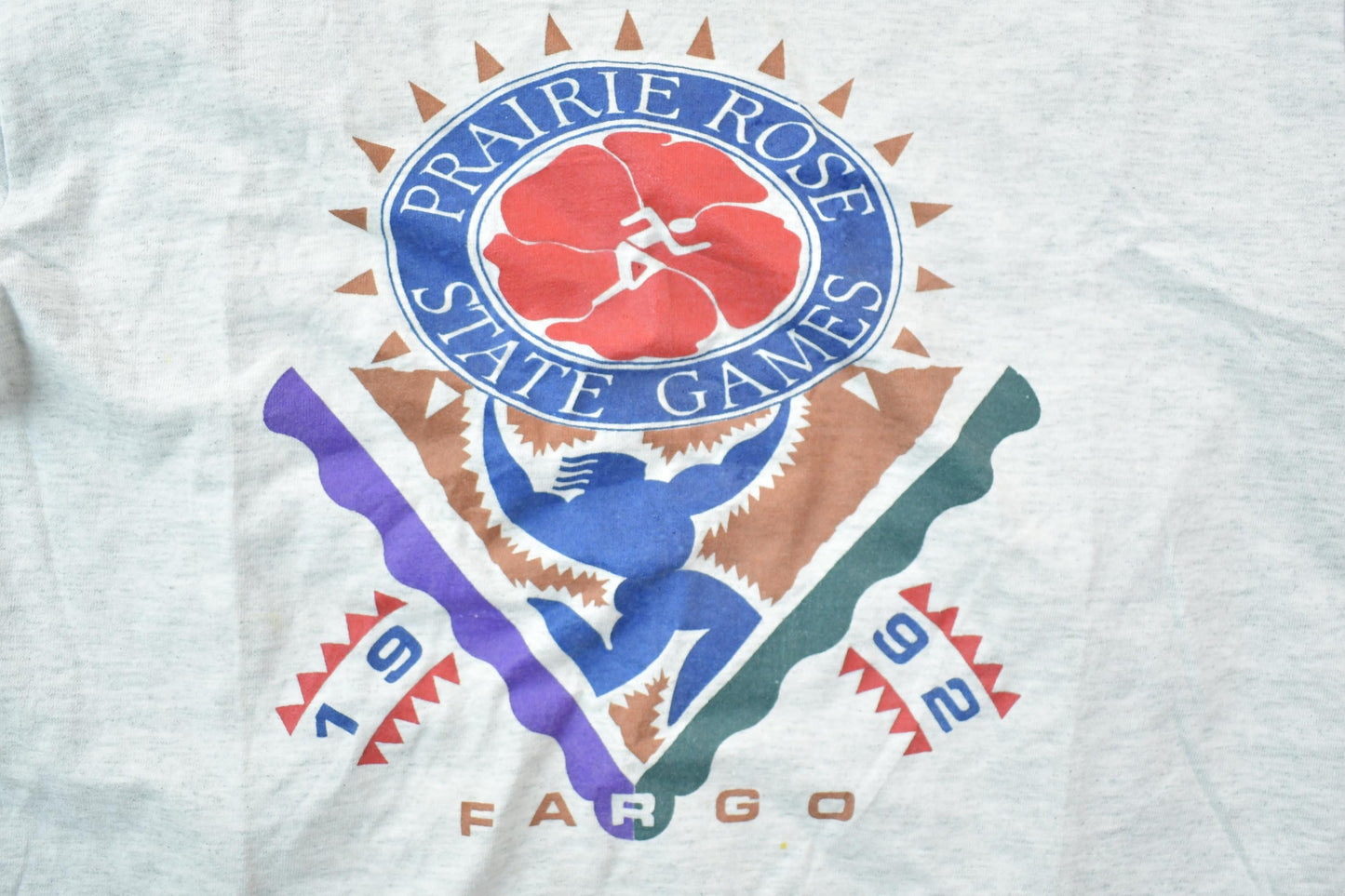 Vintage 1992 Prairie Rose State Games Fargo Souvenir T-Shirt