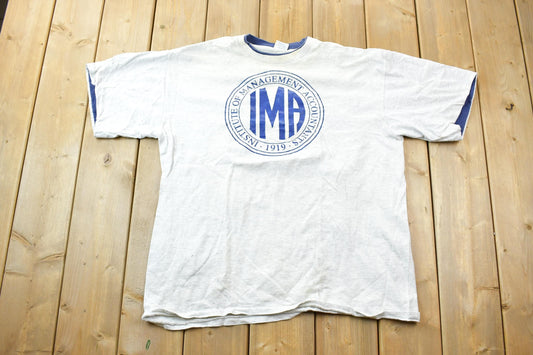 Vintage 1990s IMA Belton Brand University Collegiate T-Shirt