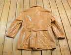 Vintage 1970s William Barry Leather Blazer Jacket