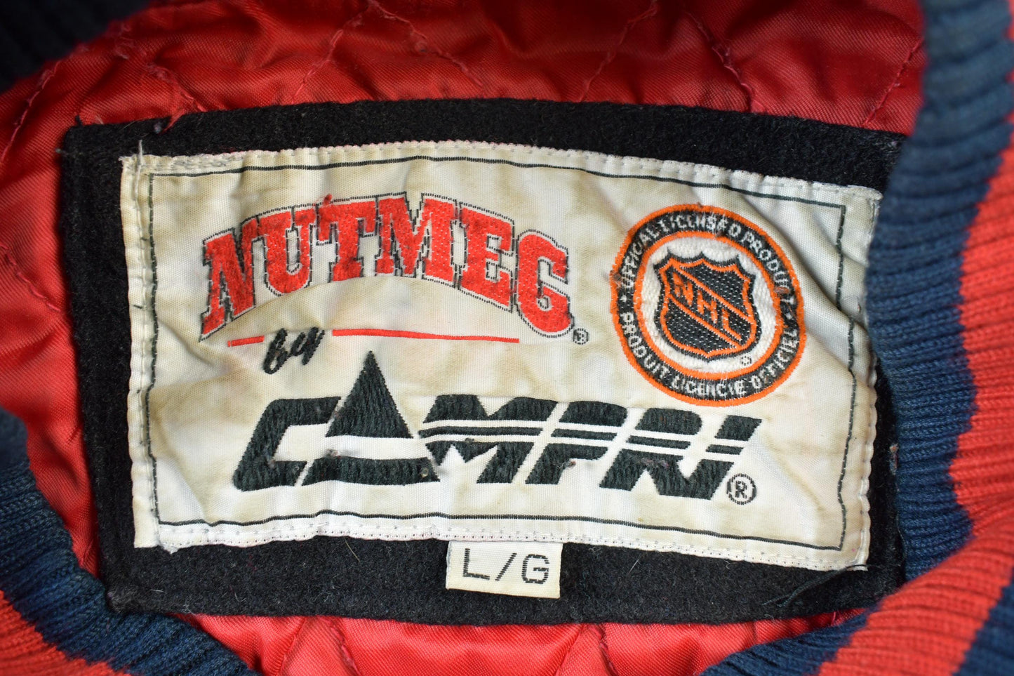 Vintage 1990s NHL Chicago Black Hawks Wool Varsity Jacket