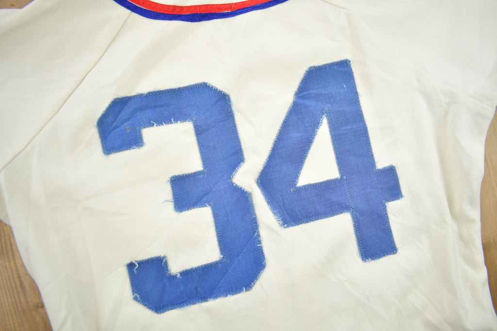 Vintage 1960s #34 Baseball Jersey