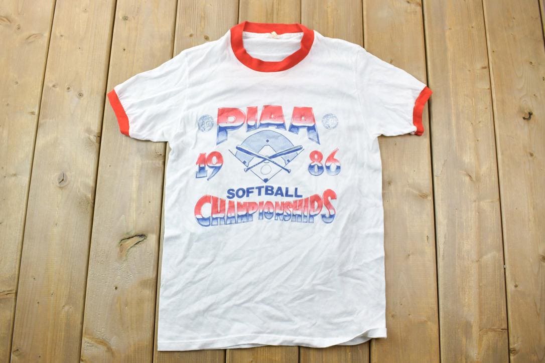 Vintage 1986 PIAA Softball Championships Graphic T-Shirt