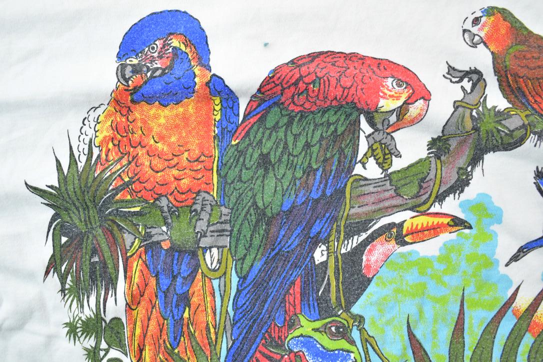 Vintage 1990s Mazatlan Parrots Souvenir T-Shirt