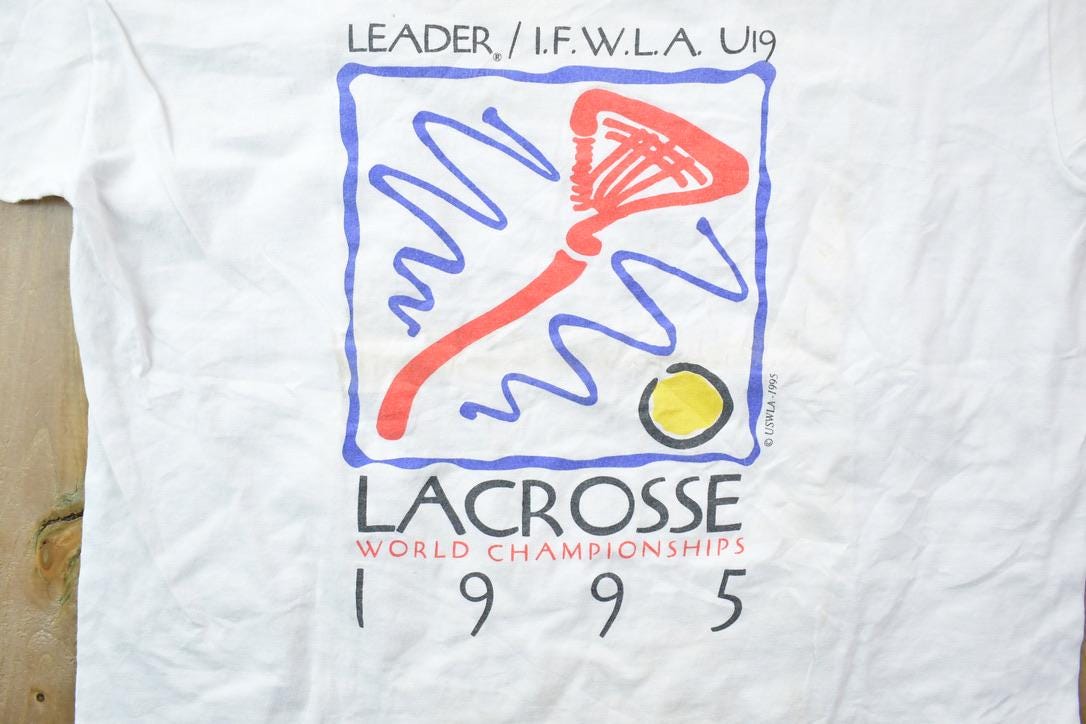 Vintage 1995 Lacrosse World Championship  Souvenir T-Shirt