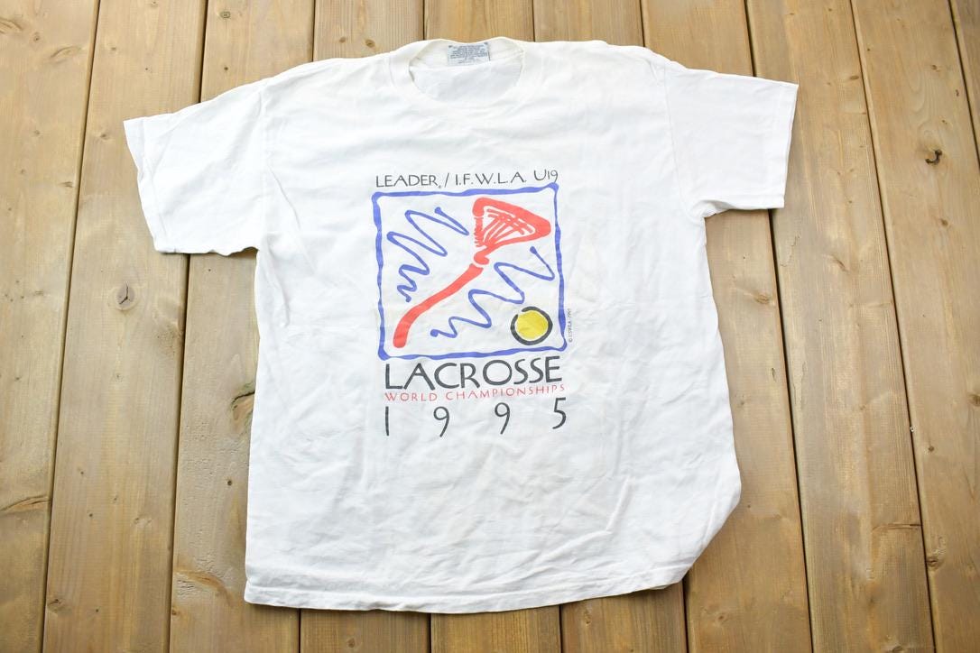 Vintage 1995 Lacrosse World Championship  Souvenir T-Shirt