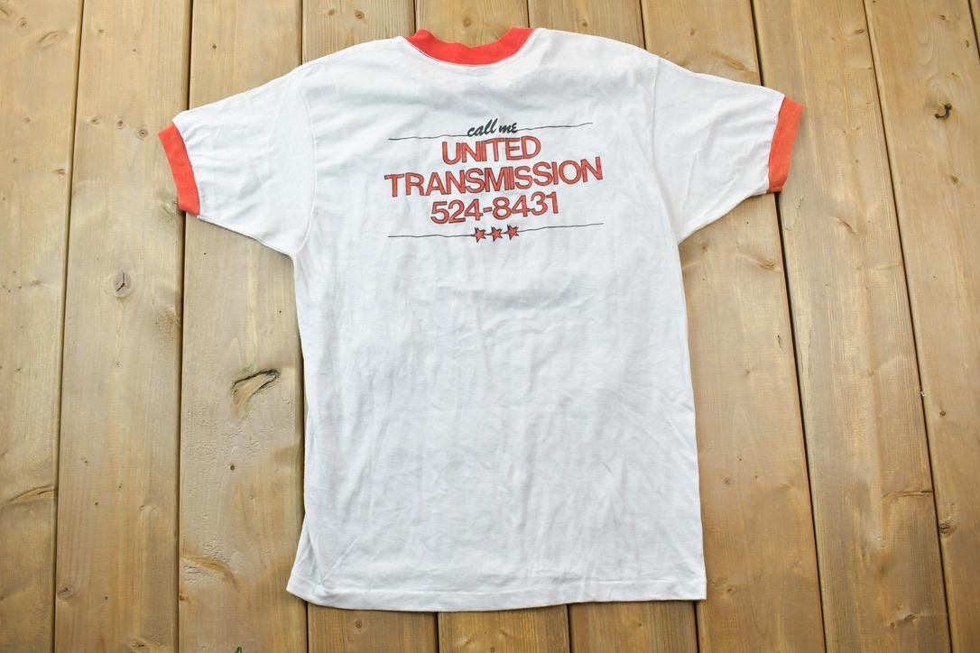 Vintage 1980s United Transmission Graphic T-Shirt