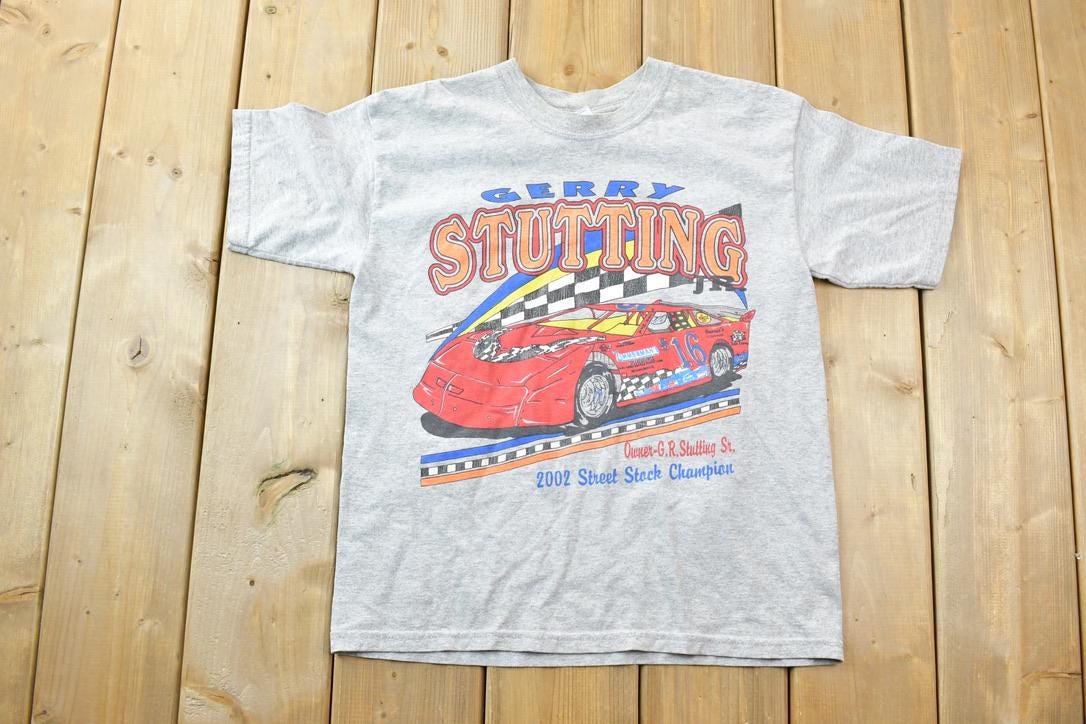 Vintage 2002 Gerry Stutting Street Track Champ Kid Size Racing T-Shirt