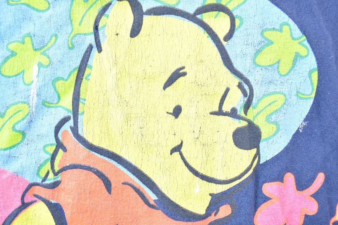 Vintage 1990s Winnie The Pooh Bear Bother Free Disney Cartoon Promo T-Shirt