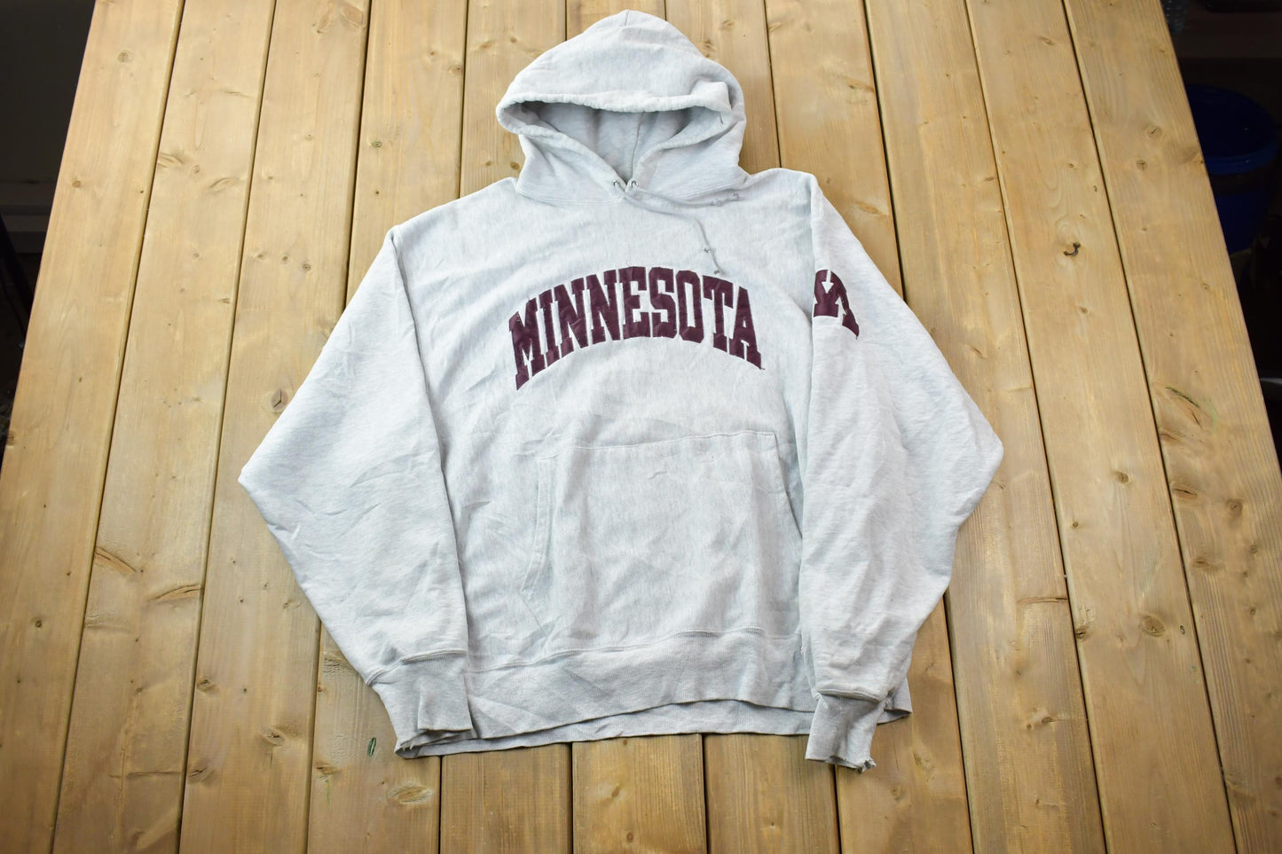 Vintage 1990s Champion Premium Reverse Weave Minnesota Hoodie Sweatshirt