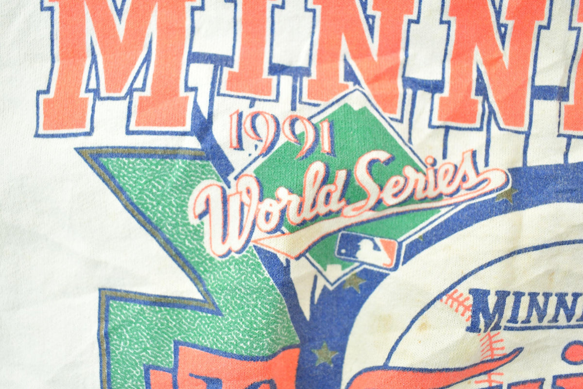 Vintage 1991 MLB Minnesota Twins World Series Champions Crewneck Sweatshirt