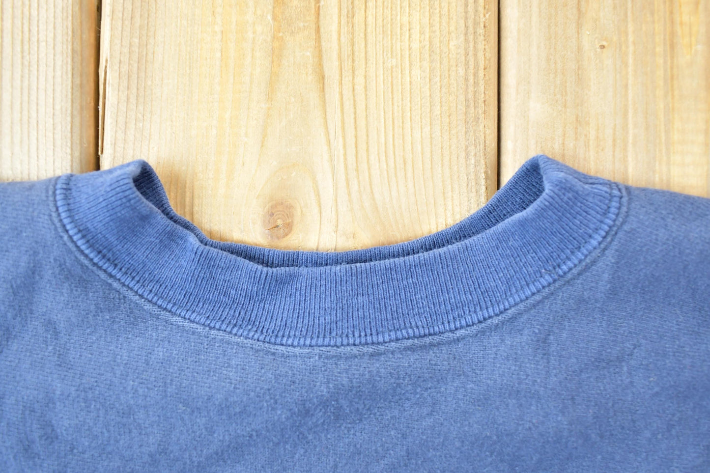 Vintage 1990s Champion Reverse Weave Blank Blue Sweatshirt