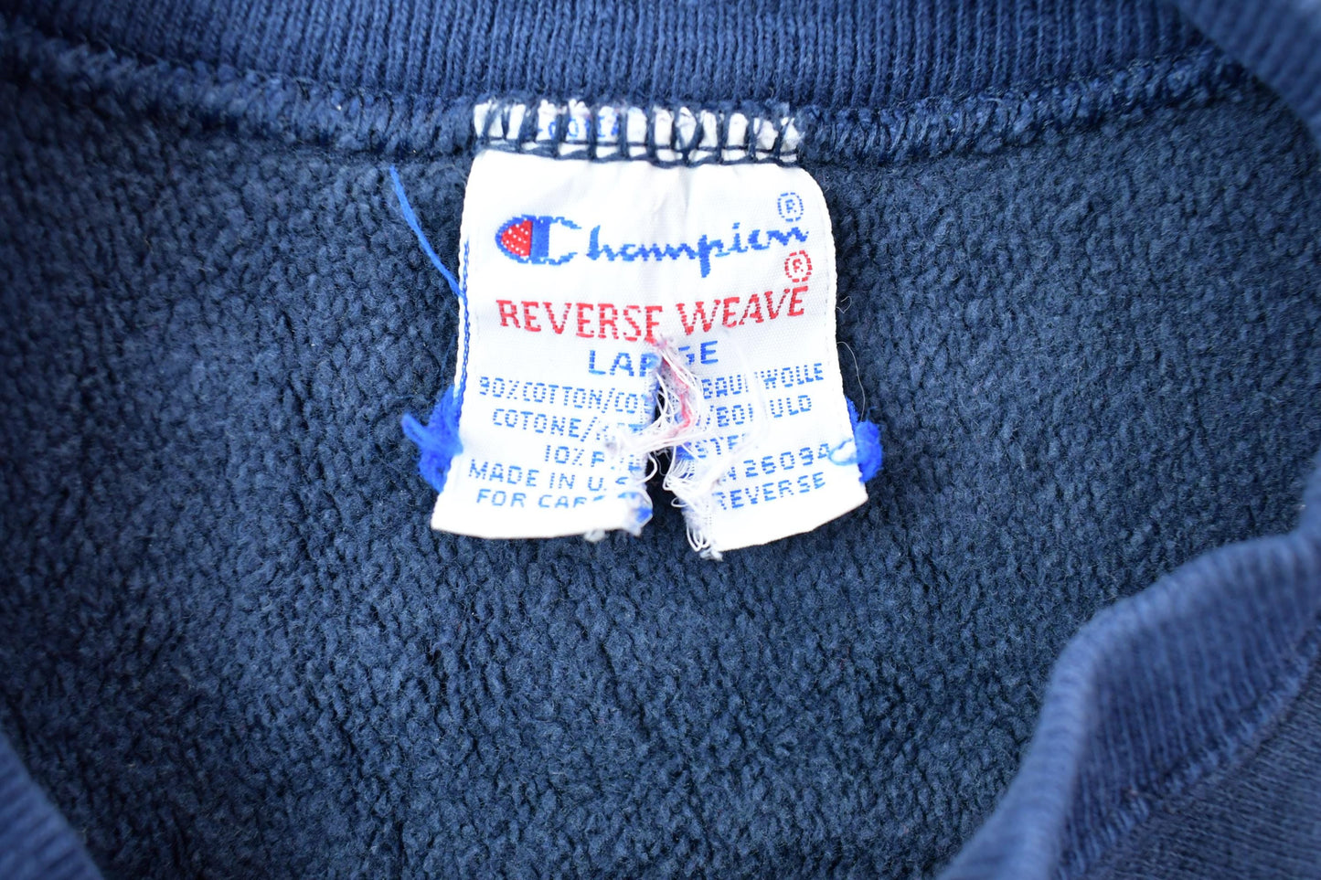 Vintage 1990s Champion Reverse Weave Blank Blue Sweatshirt