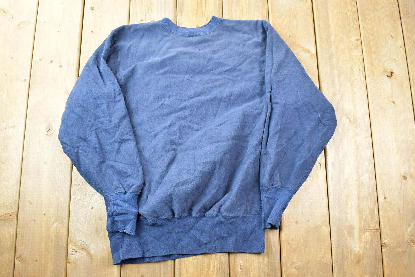 Vintage 1990s Champion Reverse Weave Blank Blue Sweatshirt