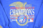 Vintage 1992 Ravens Toronto Blue Jays American League Champions MLB Crewneck Sweatshirt