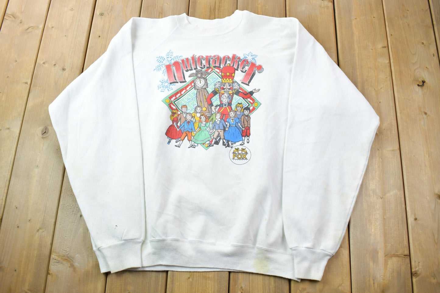 Vintage 1990s Nutcracker Christmas Cute Crewneck Sweater