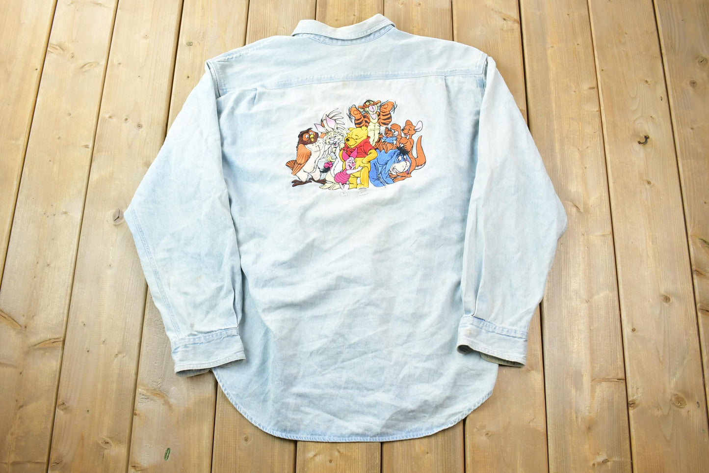 Vintage 1990s Winnie The Pooh Bear Gang Disney Store Crewneck