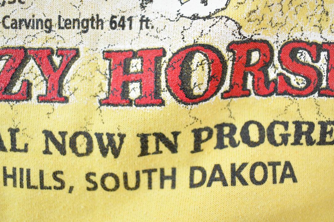 Vintage 1990s Crazy Horse Black Hills South Dakota Crewneck Sweatshirt