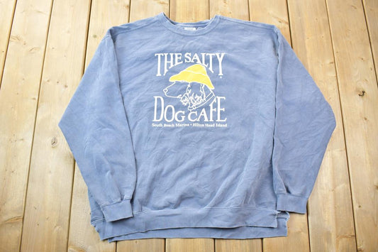 Vintage 1990s The Salty Dog Cafe South Beach Marina Crewneck Sweatshirt