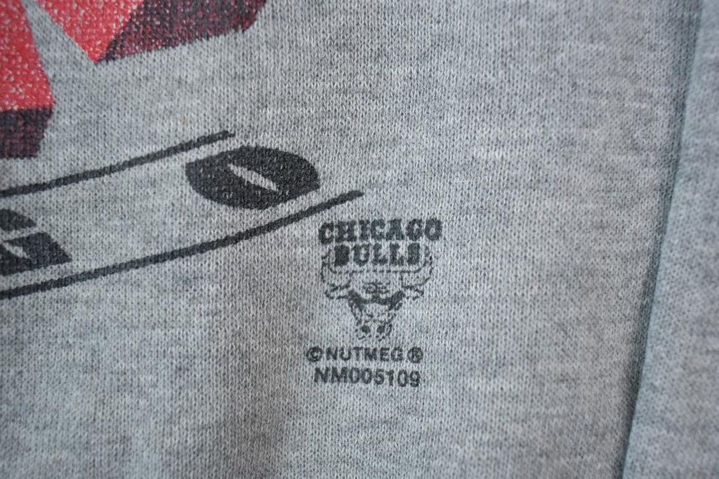 Vintage 1990s Chicago Bulls Wild 3D Bull NBA Crewneck Sweatshirt