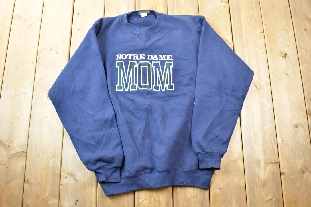 Vintage 1990s Notre Dame Mom University Collegiate Crewneck