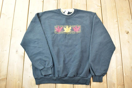 Vintage 1990s Pleasant Shade Leaf Crewneck