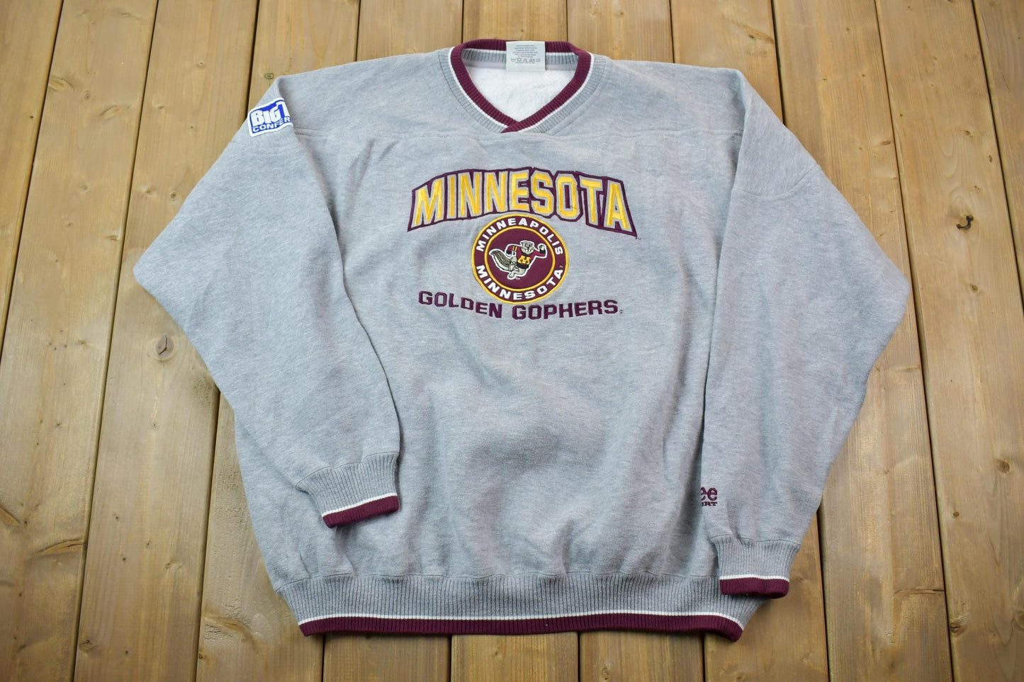 Vintage 1990s Minnesota Golden Gophers University Collegiate Lee Sport Crewneck