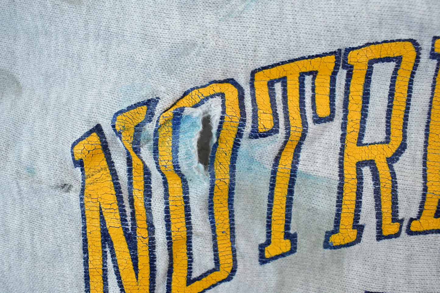 Vintage 1990s Champion Reverse Weave Warm Up Notre Dame Sweatshirt