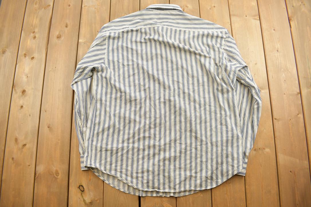 Vintage 1990s Tommy Hilfiger striped Button Up Shirt