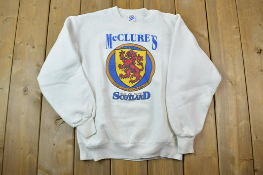 Vintage 1990s Mc Clures Isle Of Sky Scotland Crewneck Sweatshirt