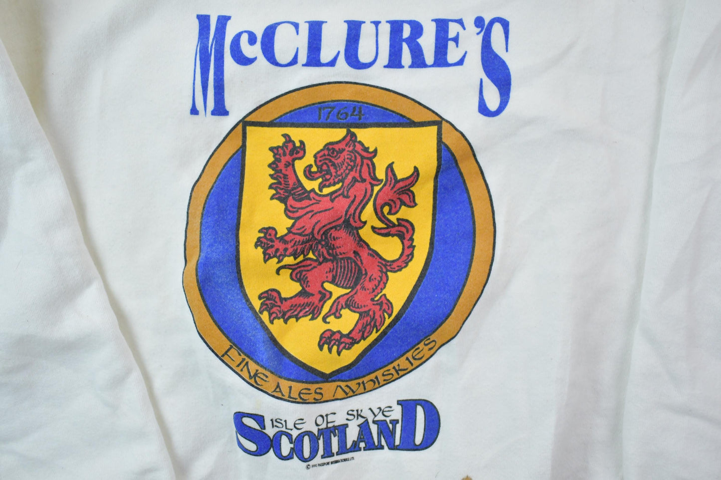 Vintage 1990s Mc Clures Scotland Crewneck Sweatshirt