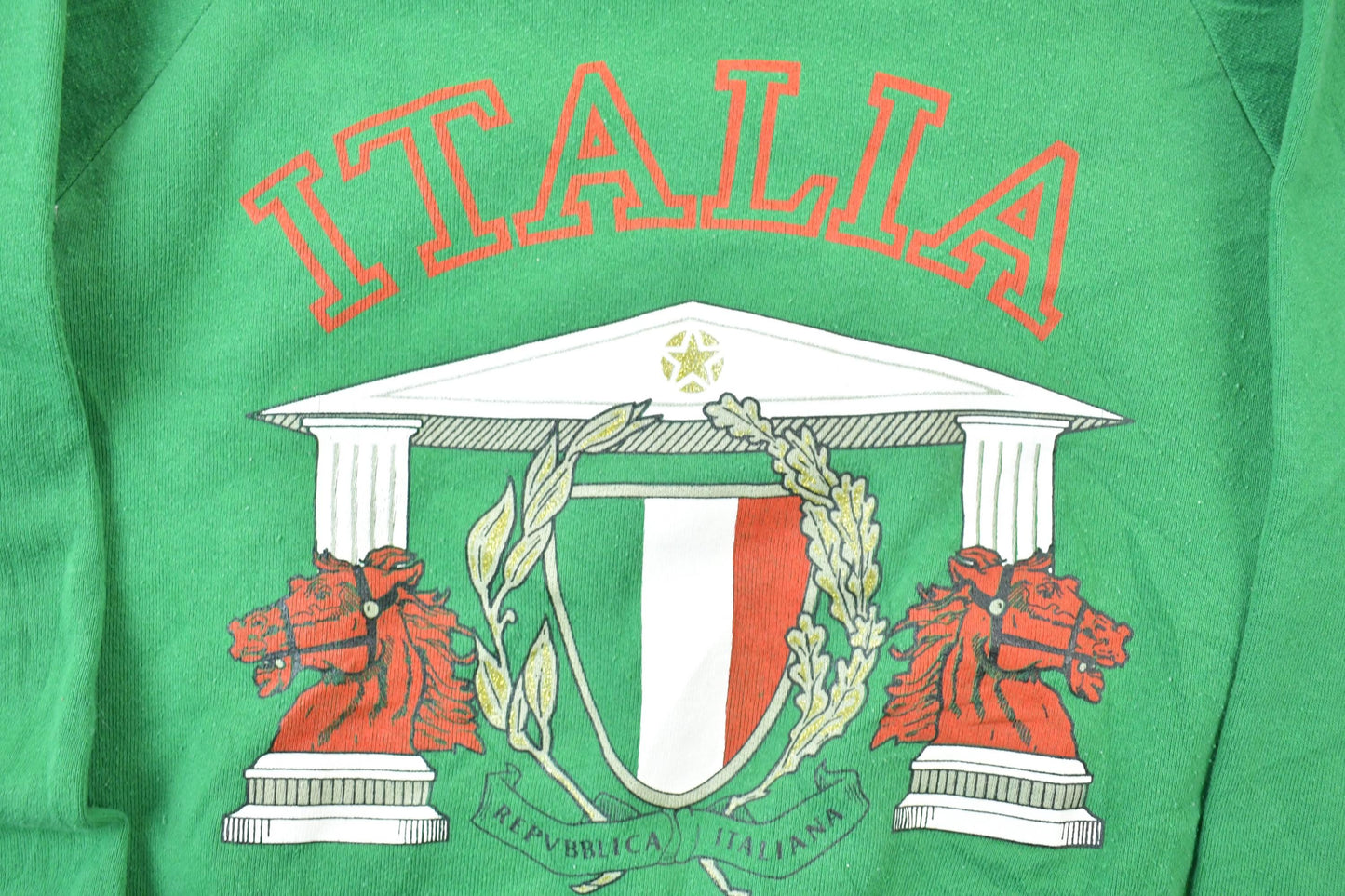 Vintage 1990s Italia National Screenprint Crewneck Sweatshirt