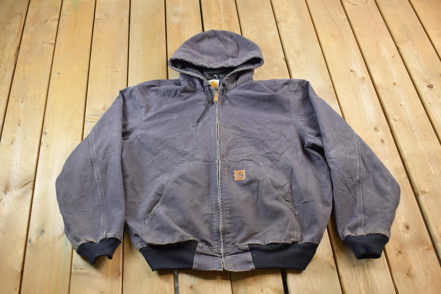 Vintage 1990s Carhartt Hooded Work Jacket