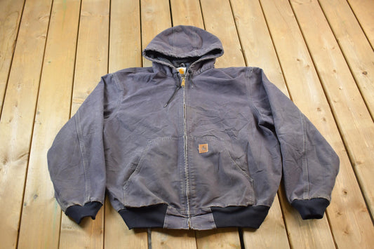 Vintage 1990s Carhartt Hooded Work Jacket