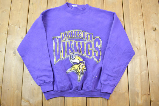 Vintage 1990s Minnesota Vikings Logo 7 NFL Crewneck Sweatshirt