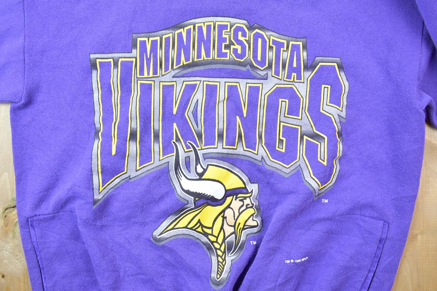 Vintage 1990s Minnesota Vikings Logo 7 NFL Crewneck Sweatshirt