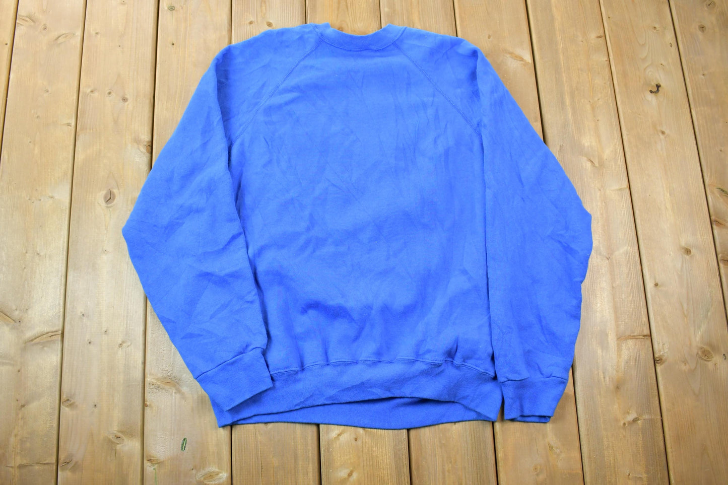 Vintage 1990s Blank Blue Tultex Crewneck Sweatshirt