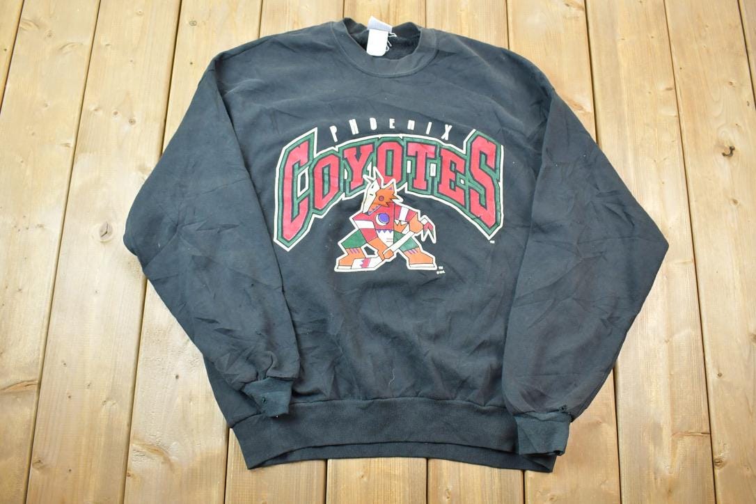 Vintage 1990s NHL Phoenix Coyotes Hockey University Collegiate Crewneck