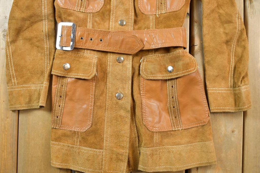 Vintage 1970s Leather Long Jacket