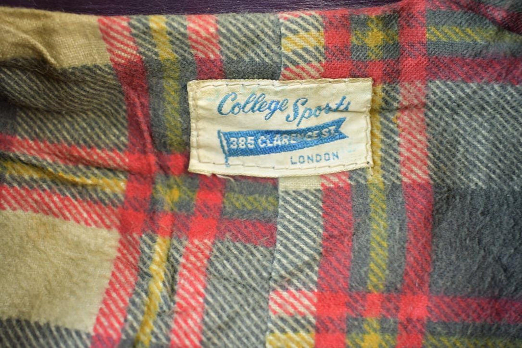 Vintage 1970s Western University  Leather Varsity Jacket