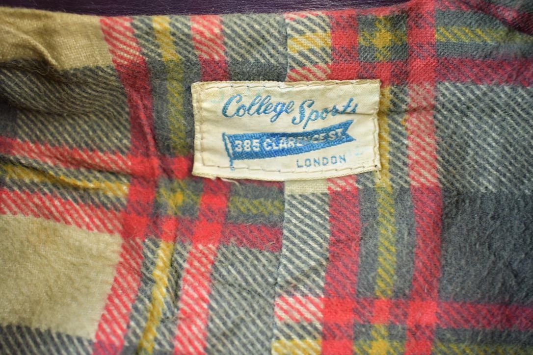 Vintage 1970s Western University  Leather Varsity Jacket